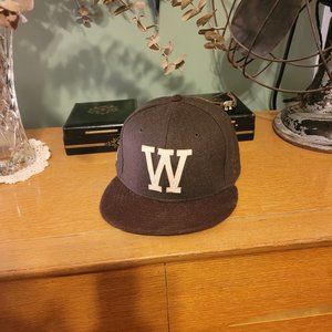 WESC WOOL NEW ERA FITTED SUPERLATIVE CONSPIRACY FITTED BASEBALL CAP 7 1/4 HAT